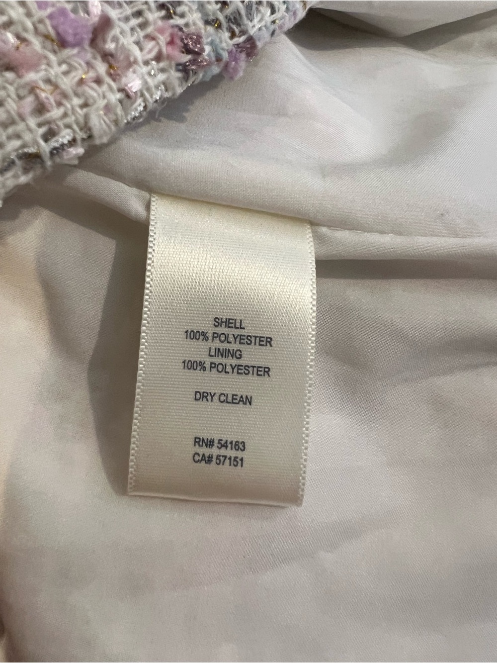 Sleeveless Tweed A-Line Dress in Pastel Pink - Picture 14 of 15